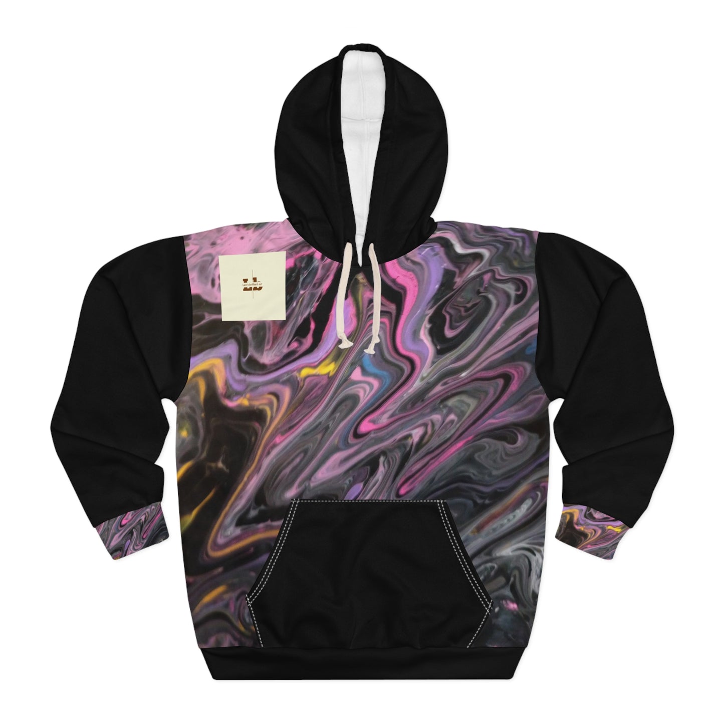 glazed pink Unisex Pullover Hoodie (AOP)