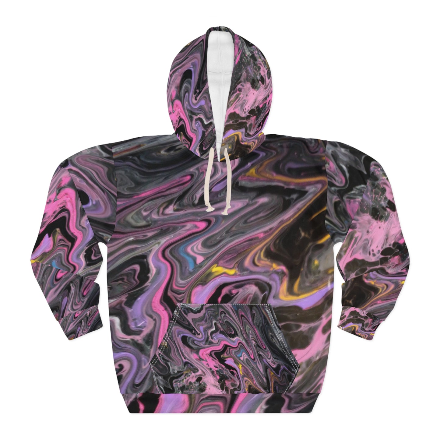 glazed pink Unisex Pullover Hoodie (AOP)