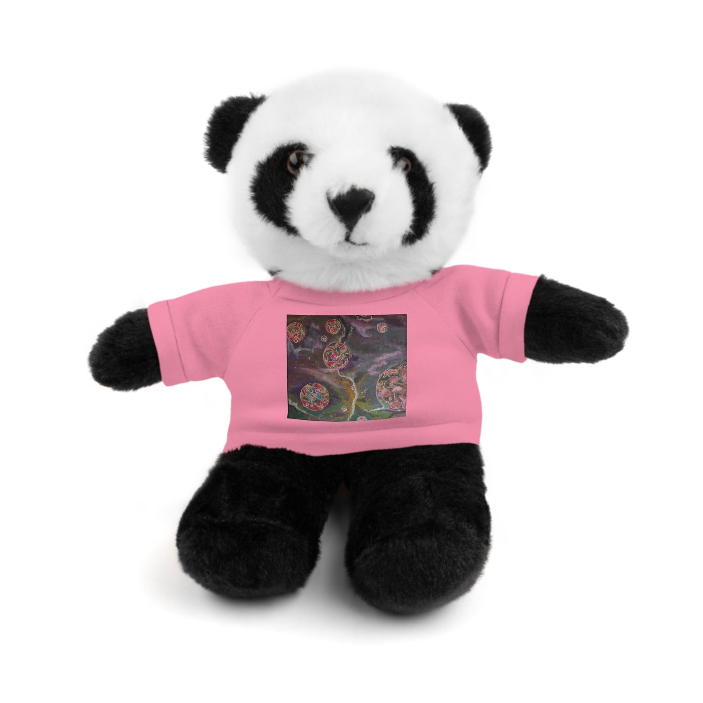 pink space bubbles Stuffed Animals with Tee