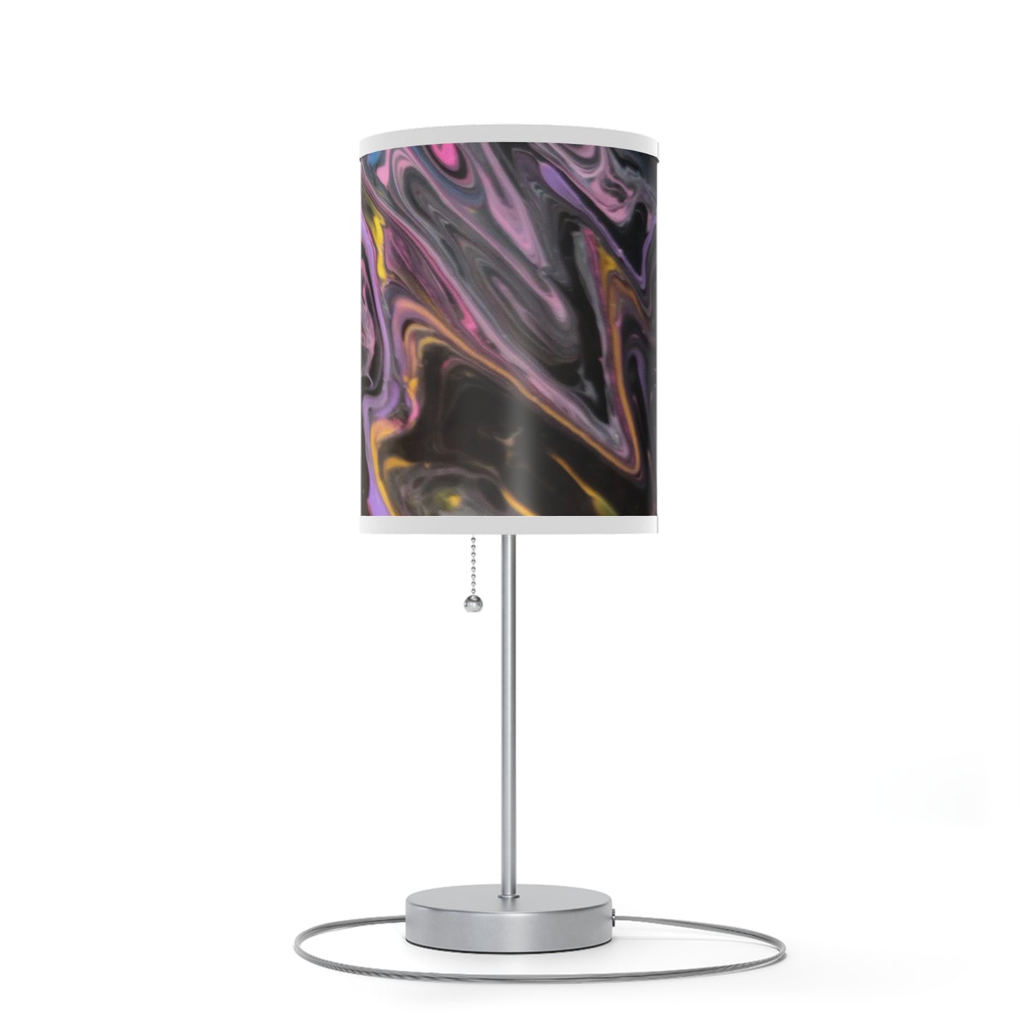 glazed pink Lamp on a Stand, US|CA plug