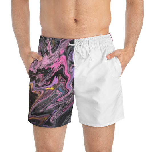 Glazed Pink Swim Trunks (AOP)