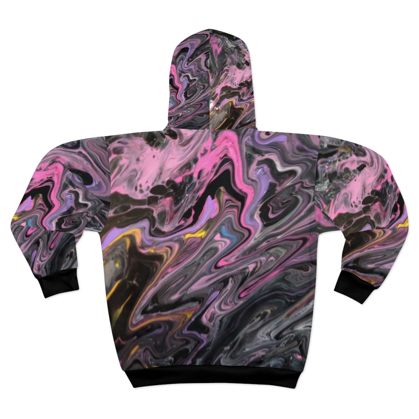 glazed pink Unisex Zip Hoodie (AOP)