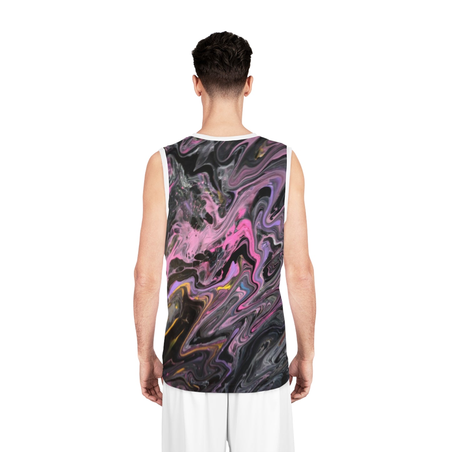 Glazed pink Basketball Jersey (AOP)