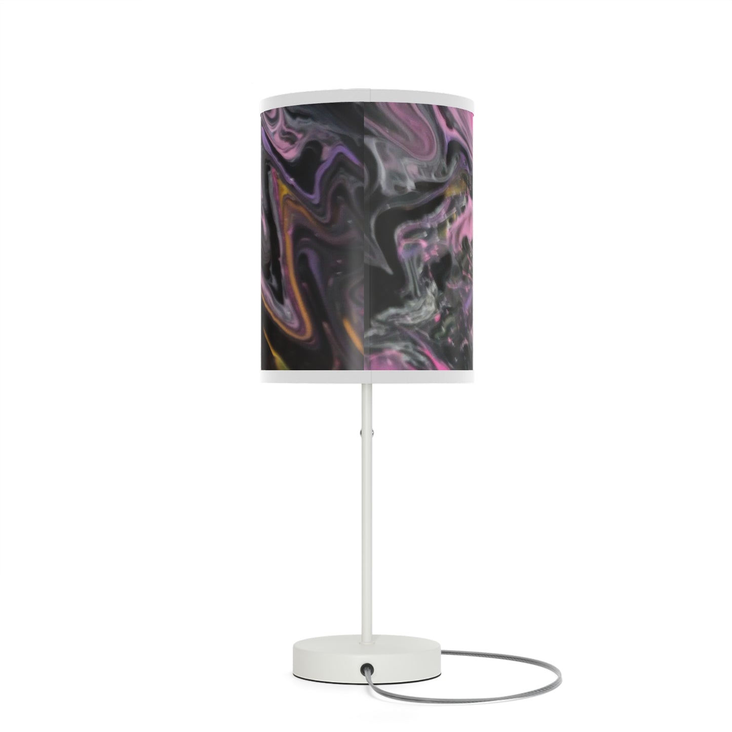 glazed pink Lamp on a Stand, US|CA plug