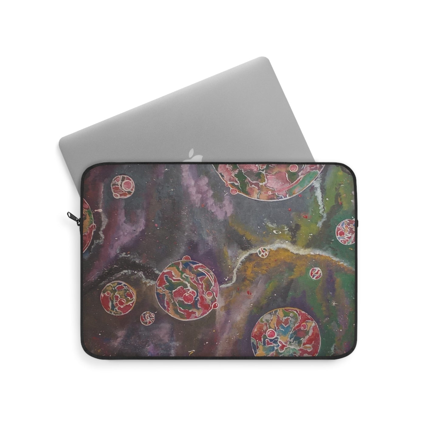 pink space bubbles Laptop Sleeve