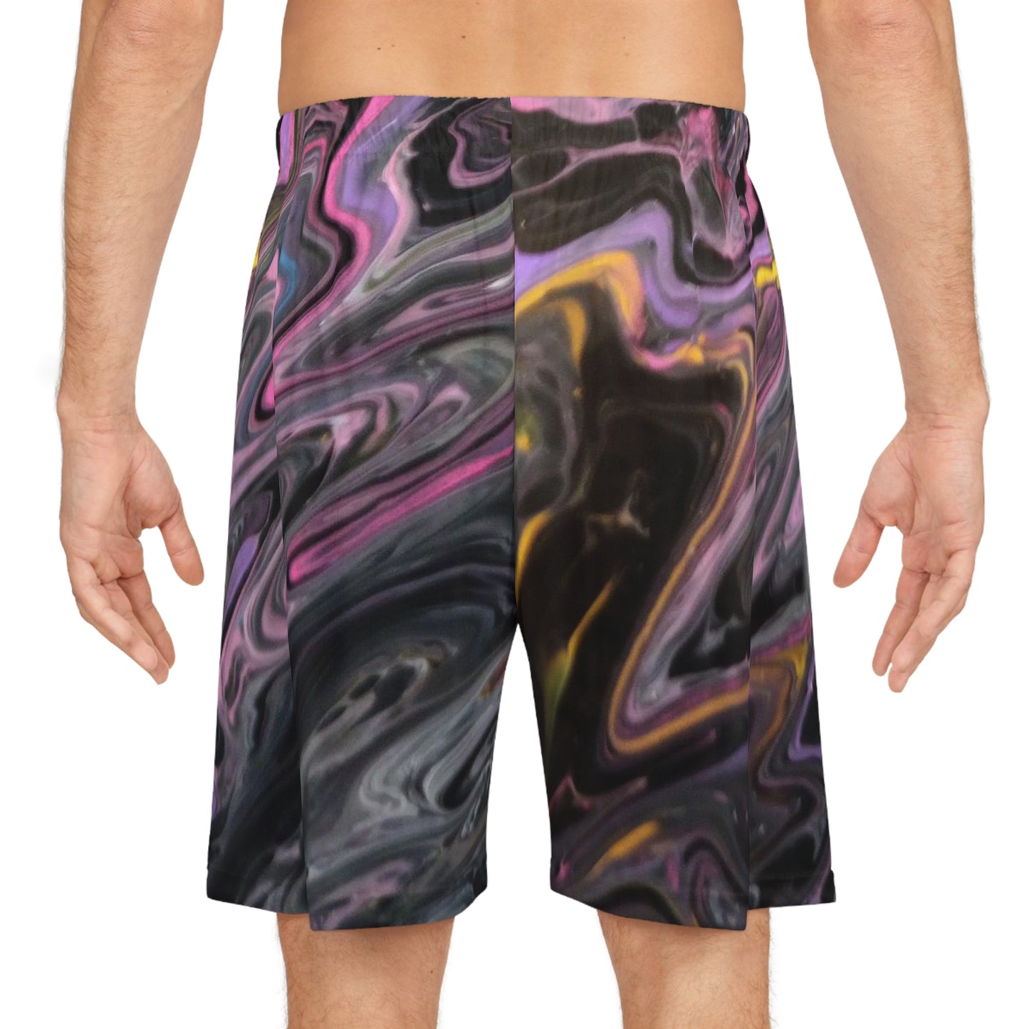 glazed pink Basketball Shorts (AOP)