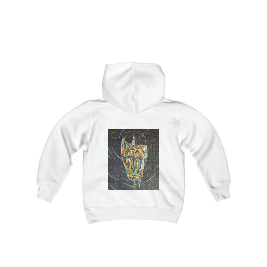 skull candle tiki torch Youth Heavy Blend Hooded Sweatshirt