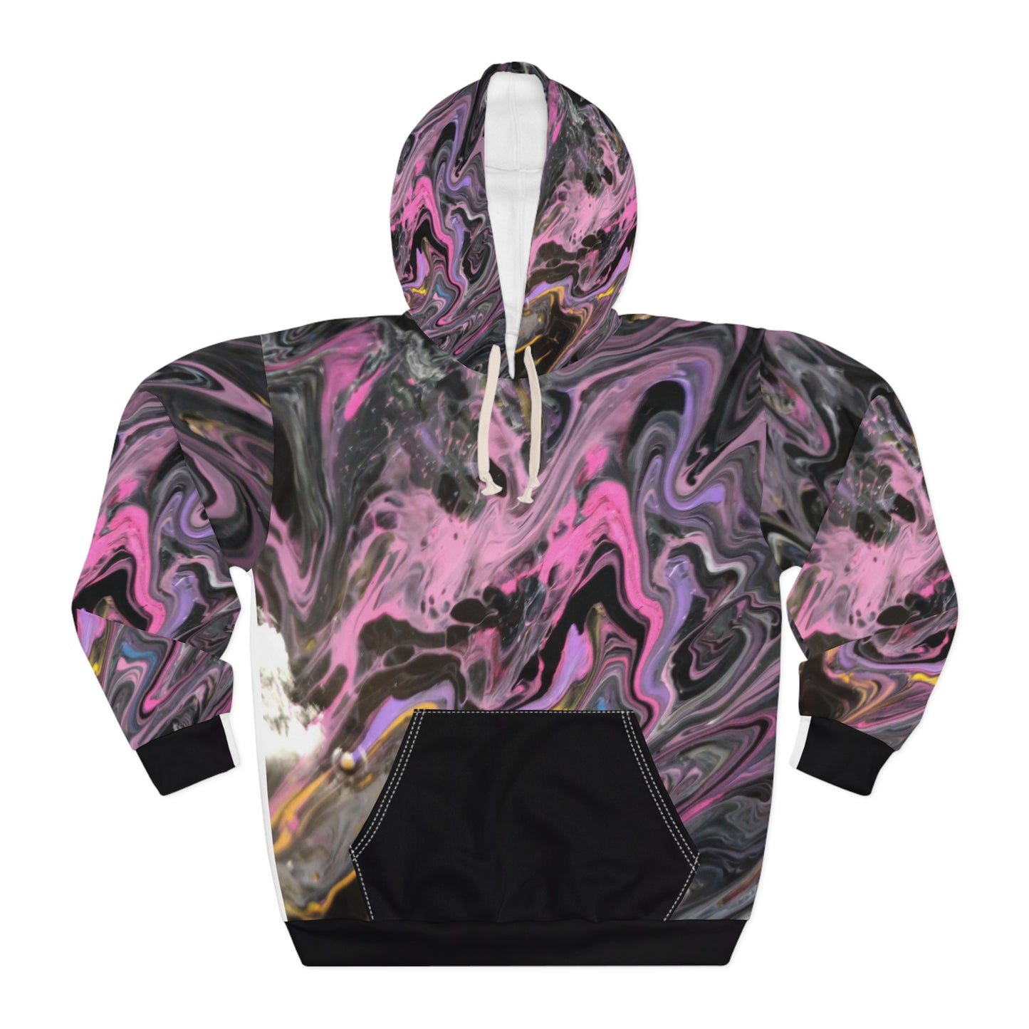 Glazed pink Unisex Pullover Hoodie (AOP)