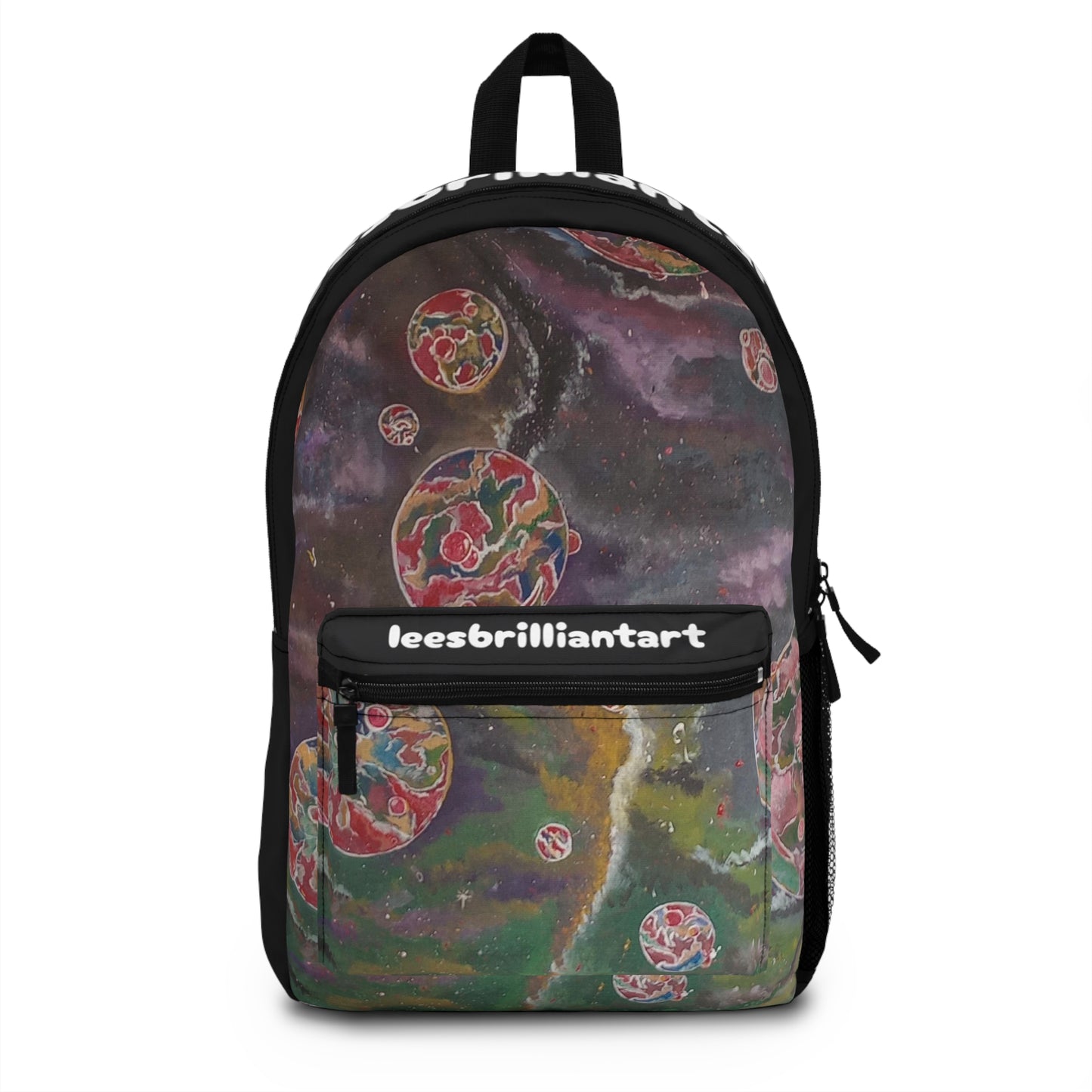 pink space bubbles Backpack