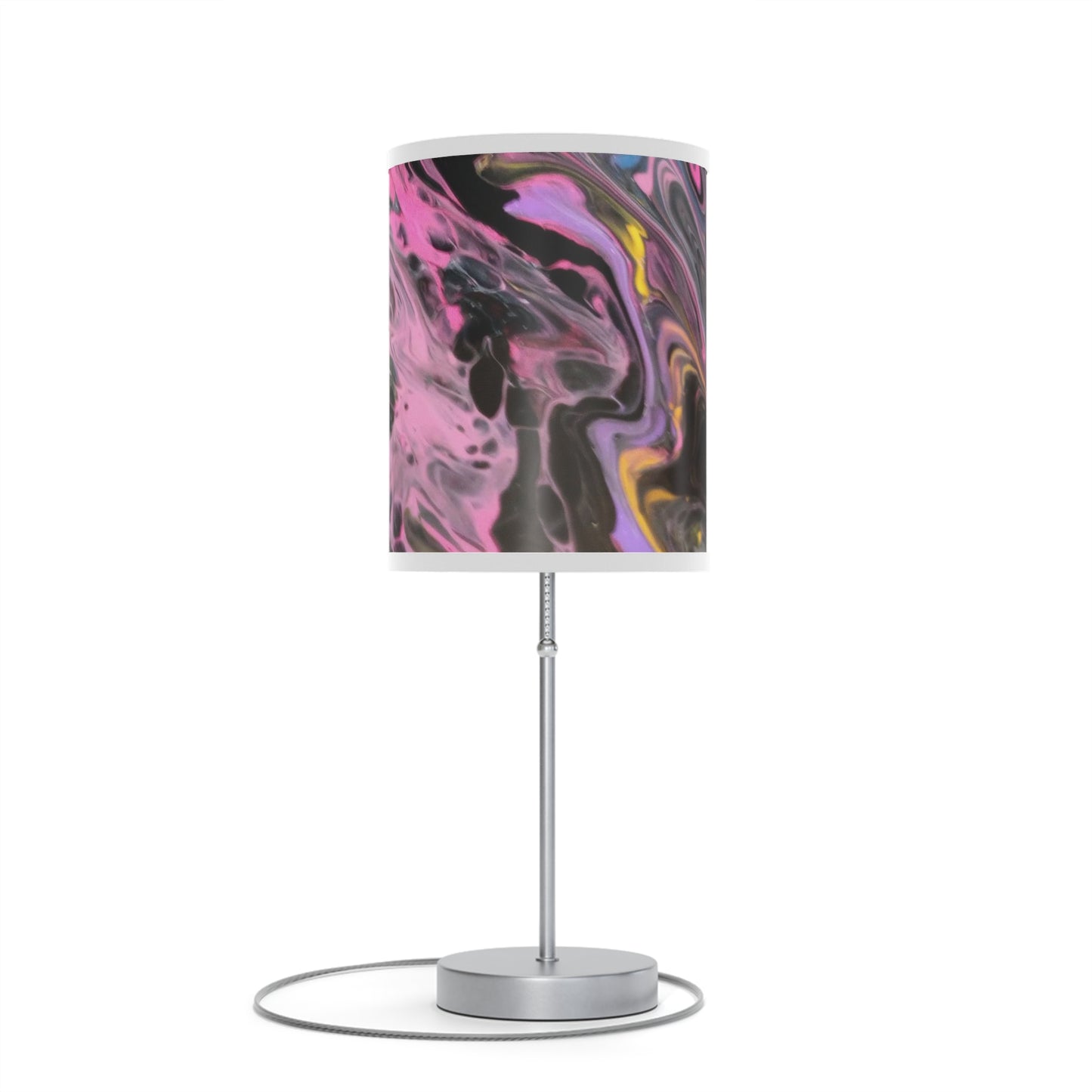 glazed pink Lamp on a Stand, US|CA plug