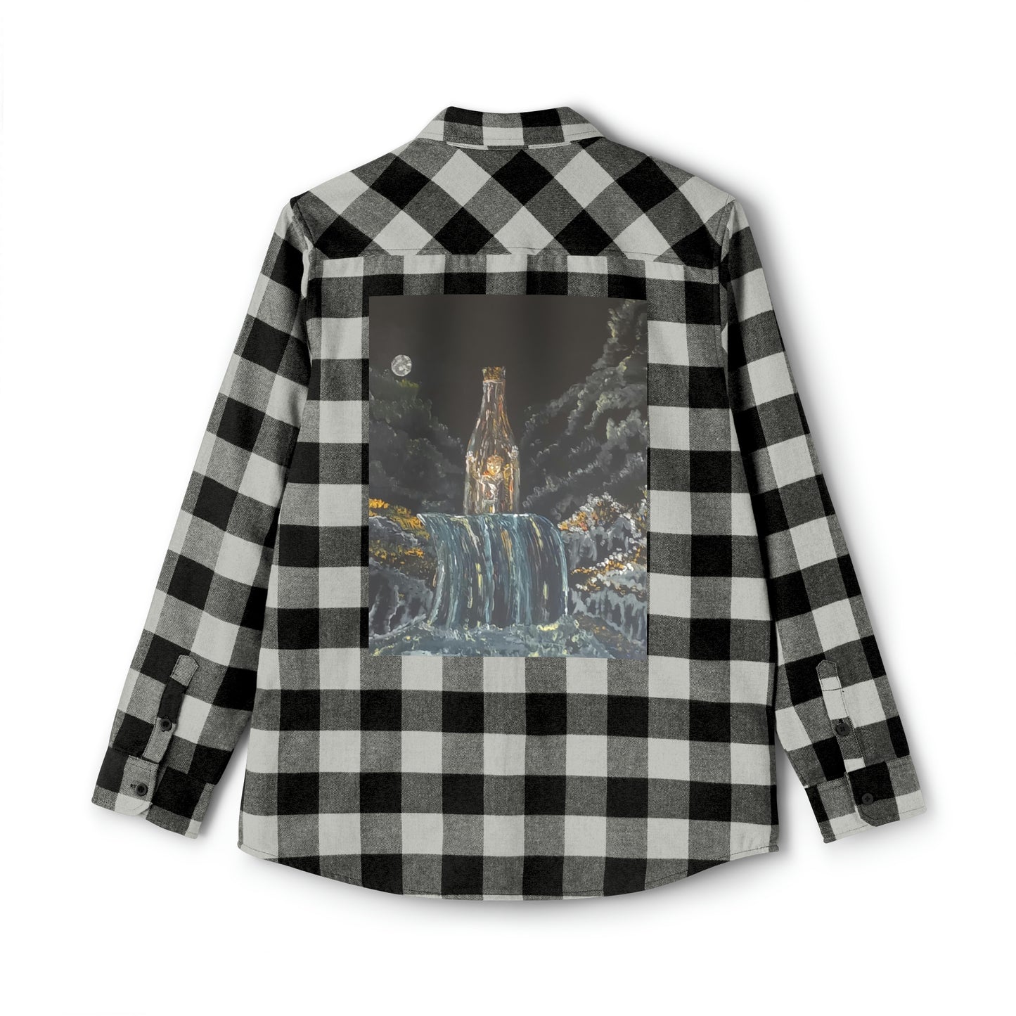 trapped in a bottle Unisex Flannel Shirt