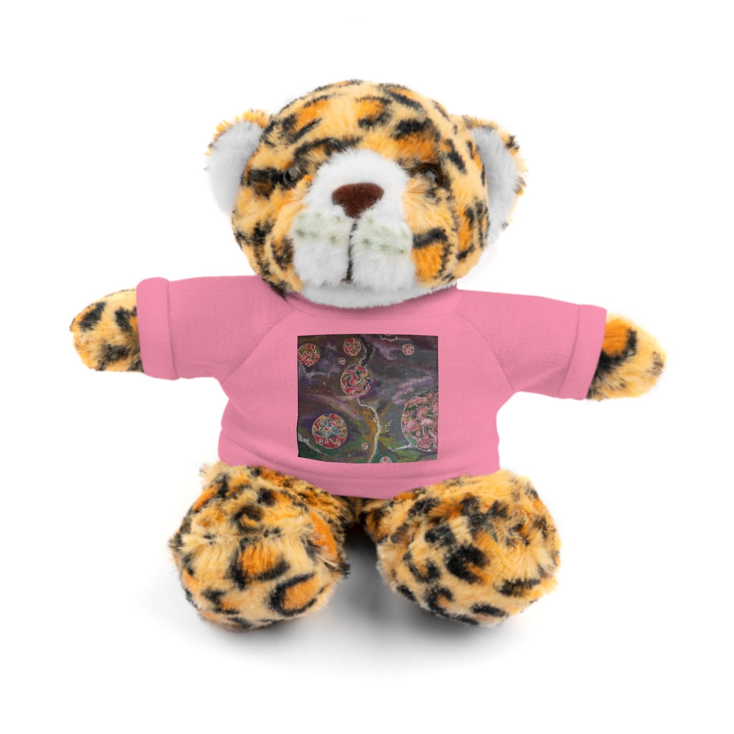 pink space bubbles Stuffed Animals with Tee