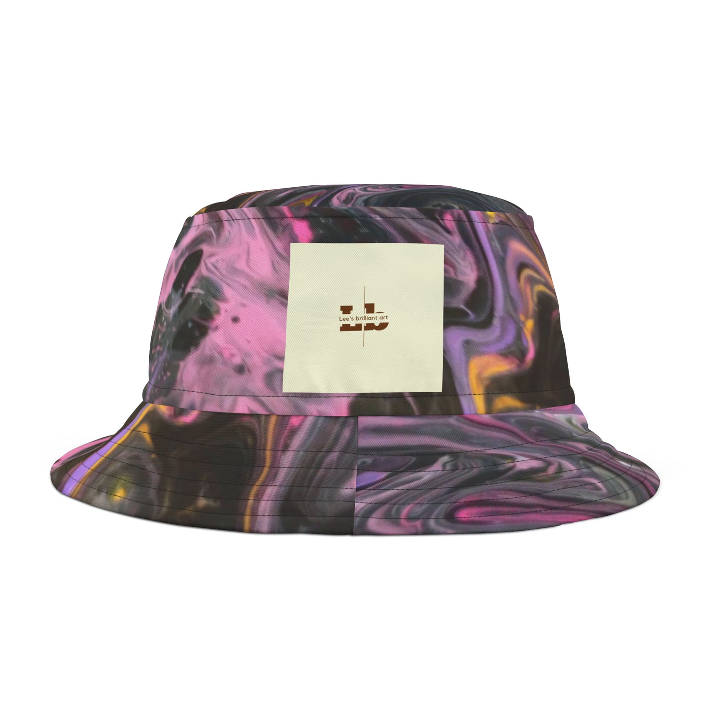 glazed pink Bucket Hat (AOP)