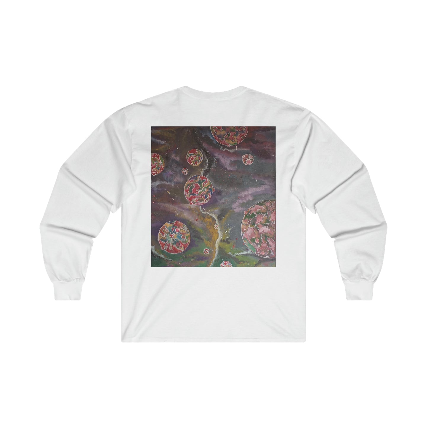 Pink space bubbles Ultra Cotton Long Sleeve Tee