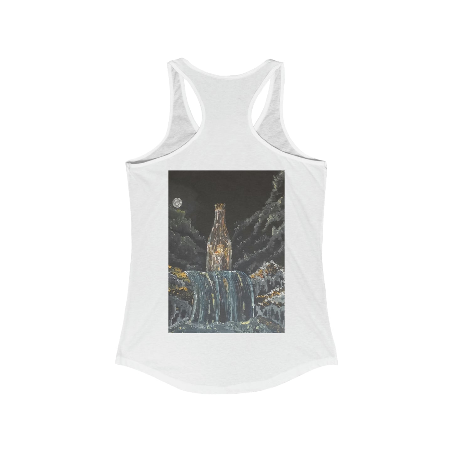 trapped in a bottle Women's Ideal Racerback Tank