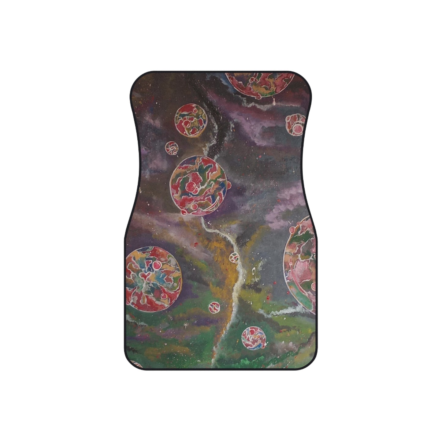 pink space bubbles Car Mats (Set of 4)