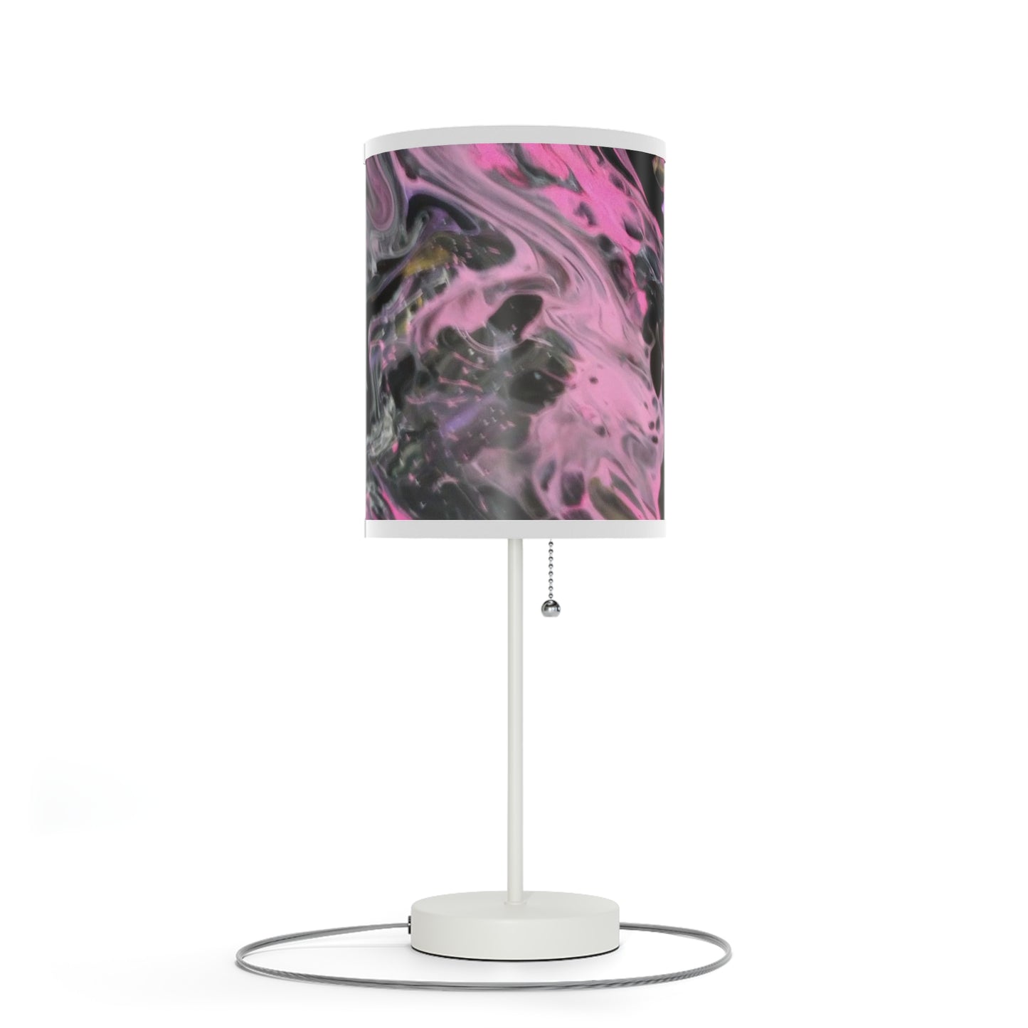 glazed pink Lamp on a Stand, US|CA plug