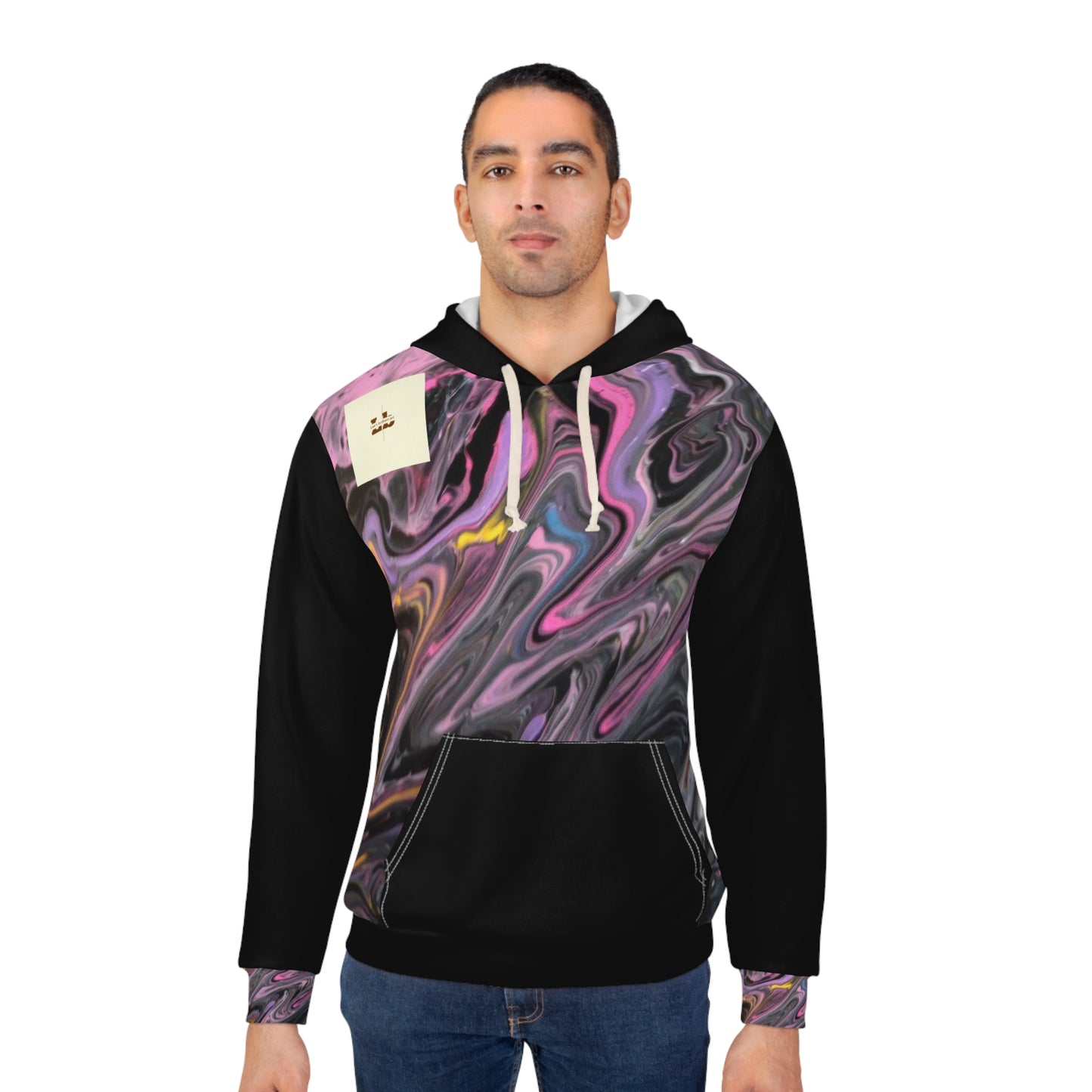 glazed pink Unisex Pullover Hoodie (AOP)