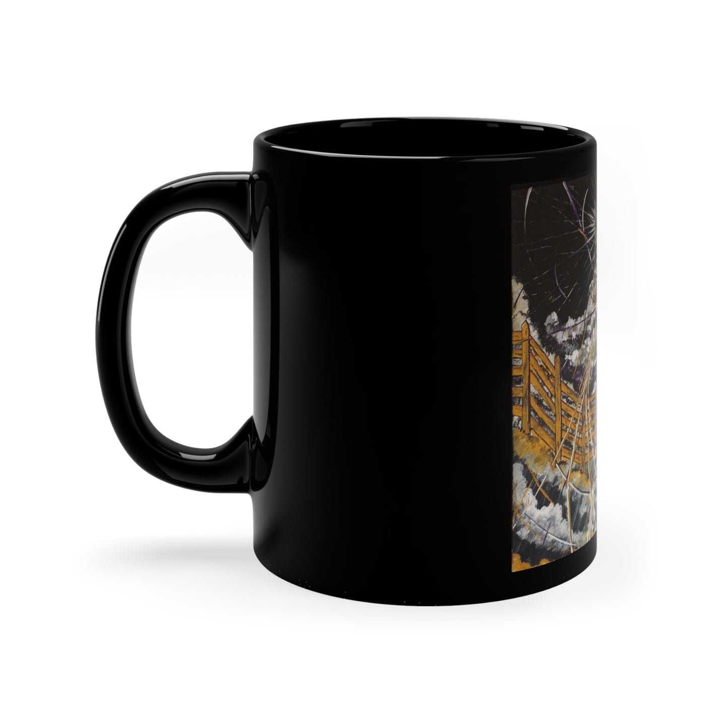 heaven's gates 11oz Black Mug