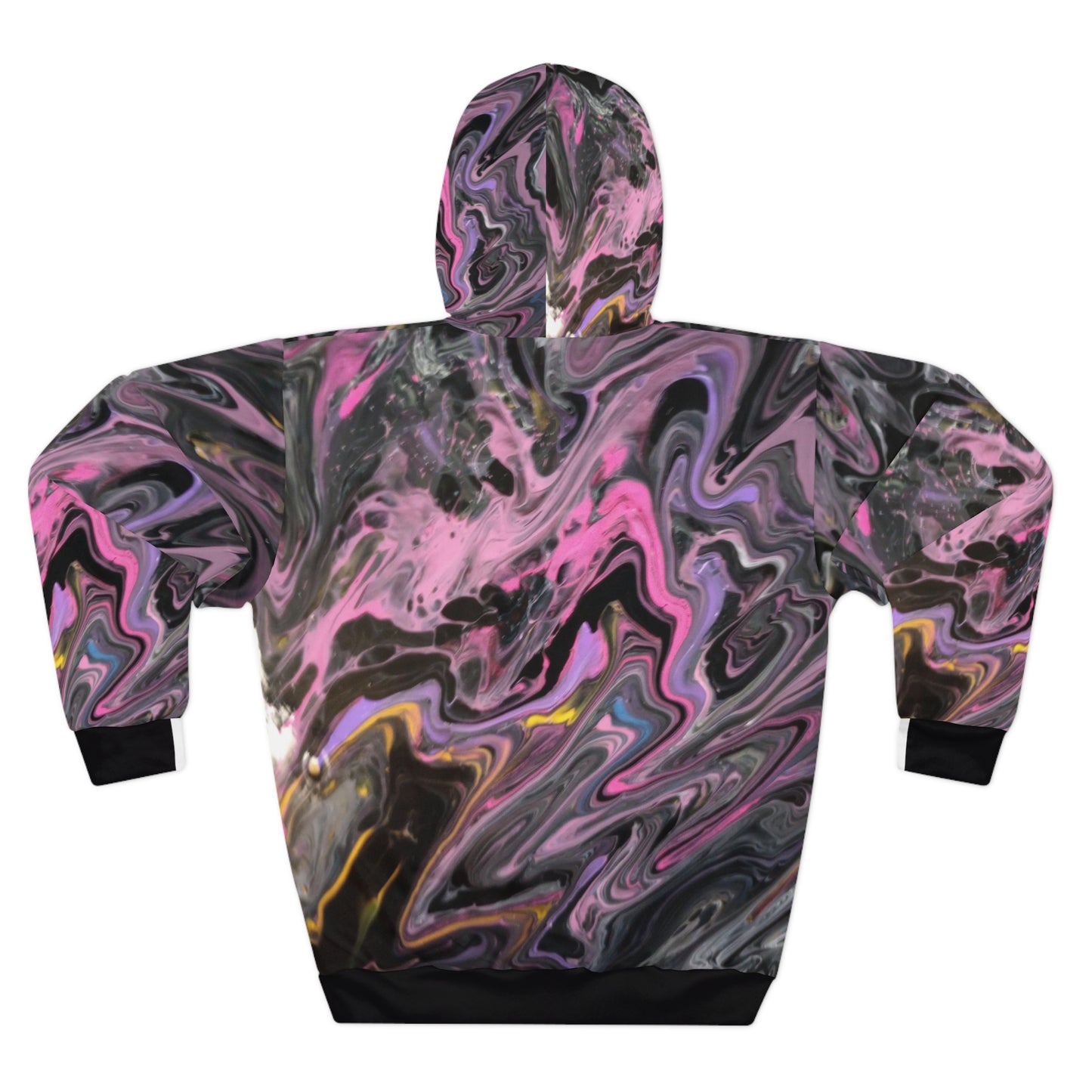 Glazed pink Unisex Pullover Hoodie (AOP)