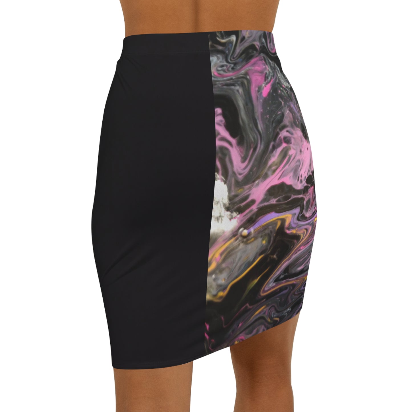 Glazed pink Women's Mini Skirt (AOP)