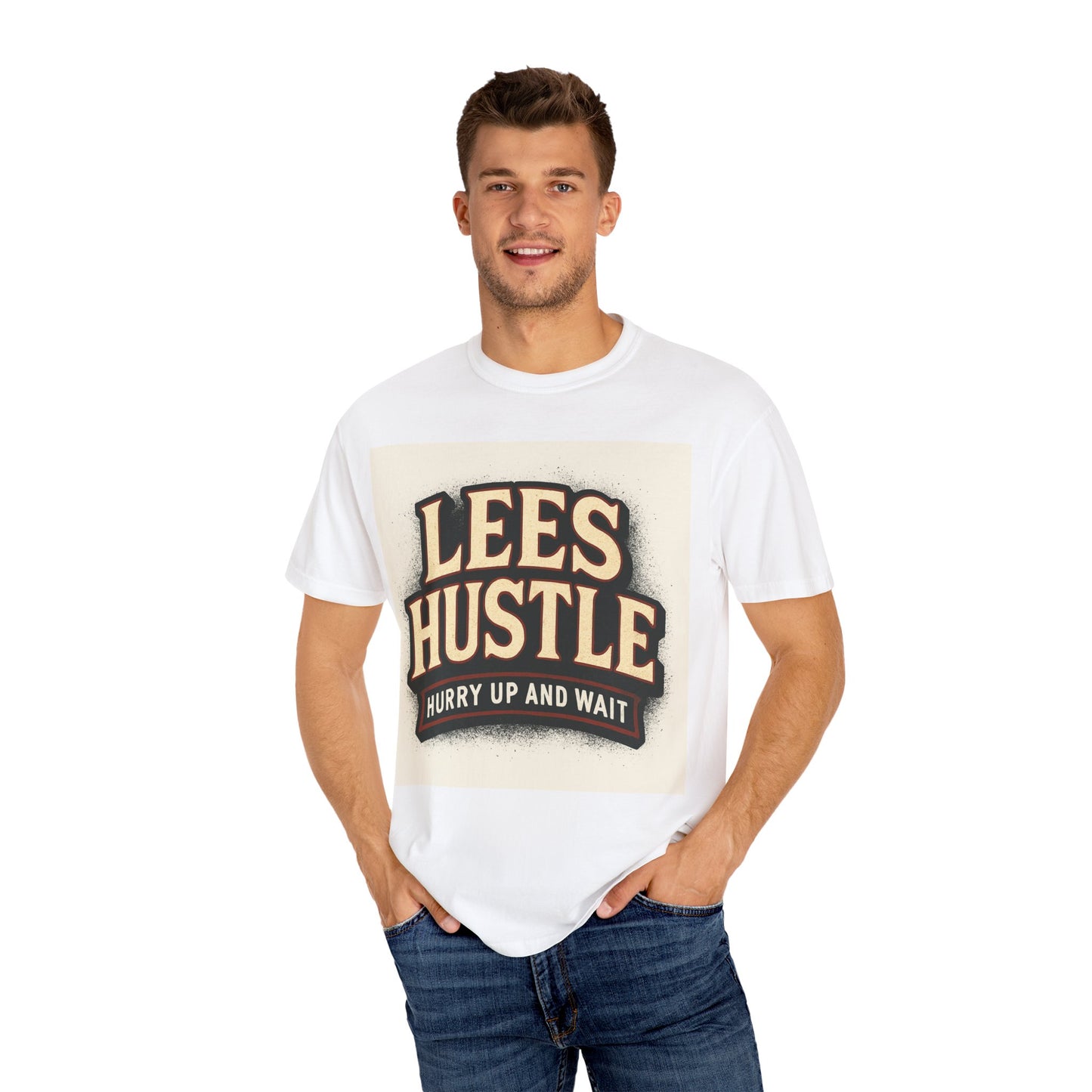Vintage-Inspired Hustle T-Shirt - Relaxed Fit, Gift for Entrepreneurs, Casual Wear, Motivational Tee, Unique Graphic Tee