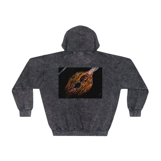 free me Unisex Mineral Wash Hoodie