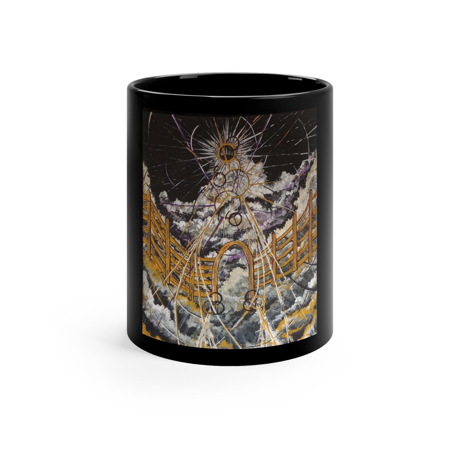 heaven's gates 11oz Black Mug